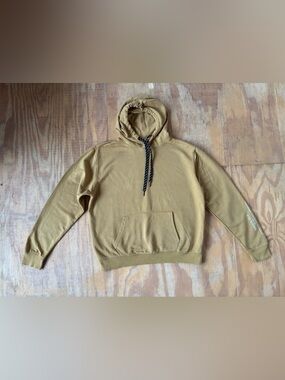 Kenneth Cole Men's Hooded Sweatshirt in Mustard Tan